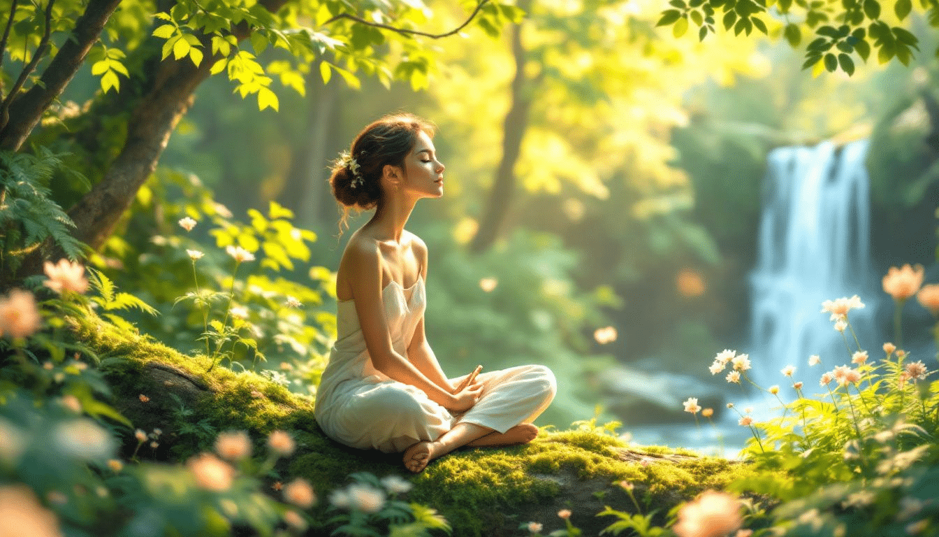 A person enjoying a moment of mindfulness in nature.