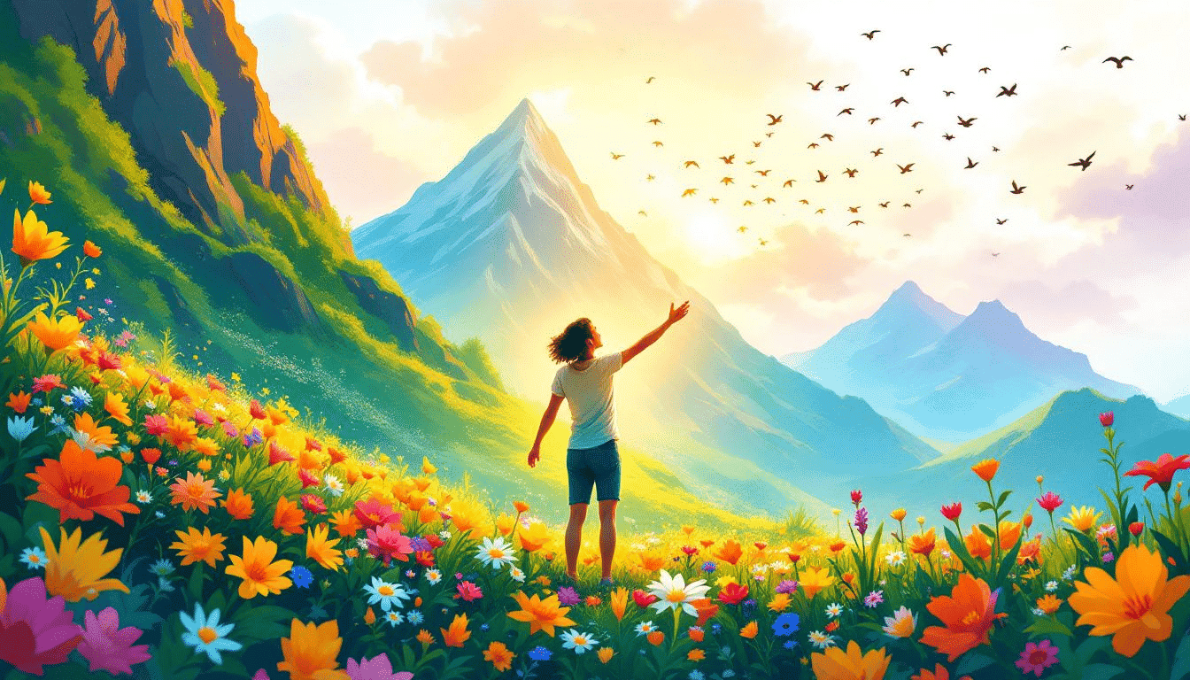 An illustration representing personal growth coaching.