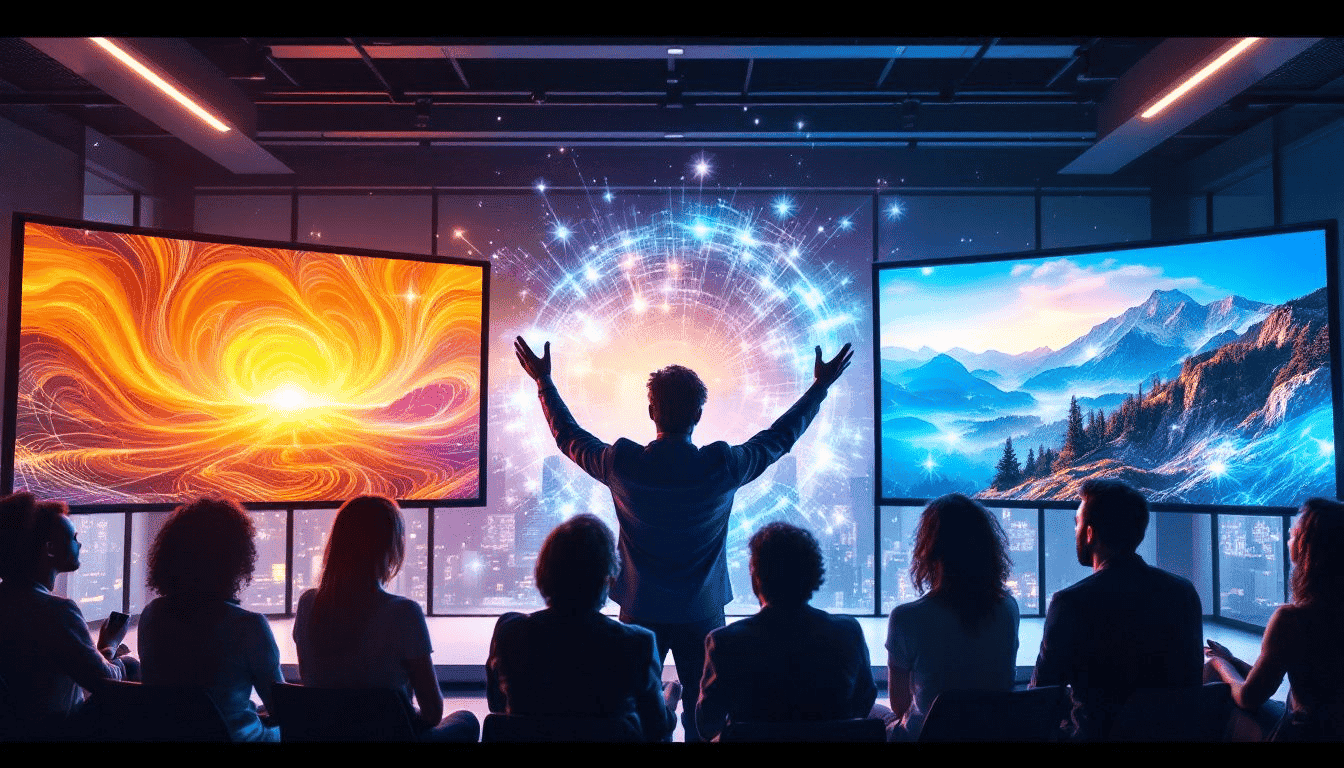 A group of individuals participating in a motivational coaching workshop.